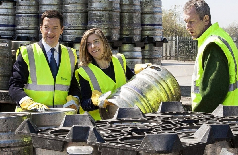 Andrea with George Osborne