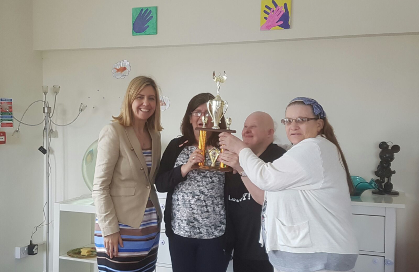 Andrea with Ardlsey House residents