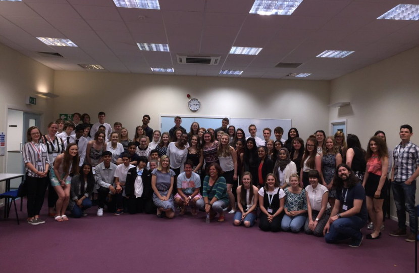 Andrea with NCS attendees