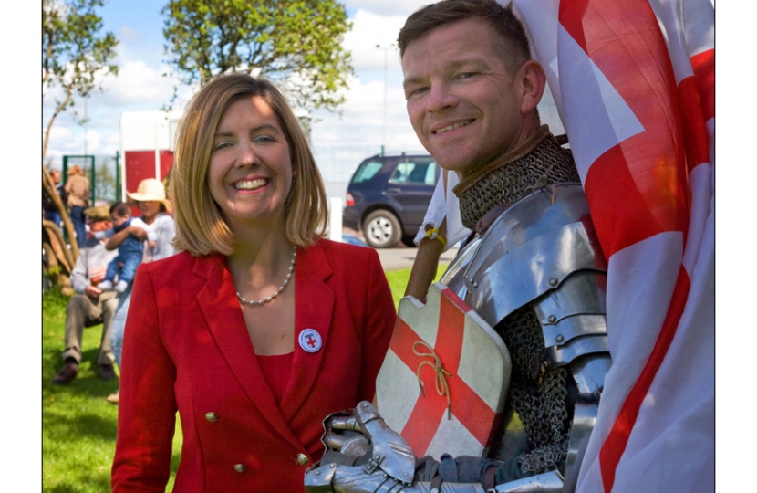 With 'St George' at St George's weekend in Morley