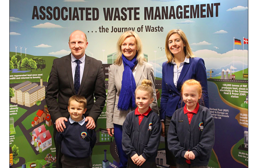 Andrea and Liz Truss with local employer