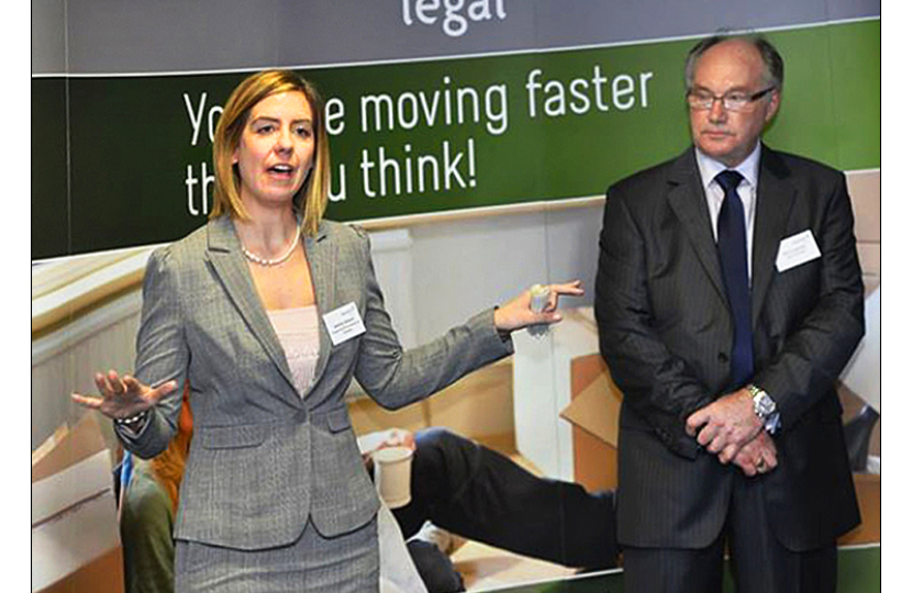 Talking and listening to businesses at one of our events