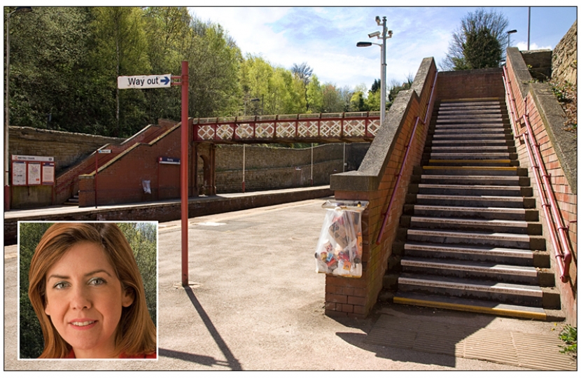 Andrea Jenkyns wants, "ticket machine, disabled access and better car parking". 