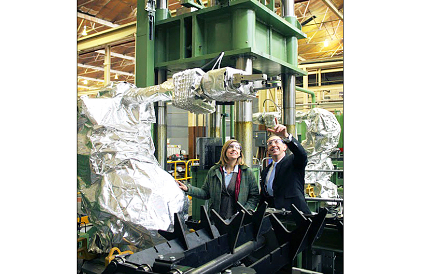 Andrea Jenkyns visiting local heavy Engineering  company