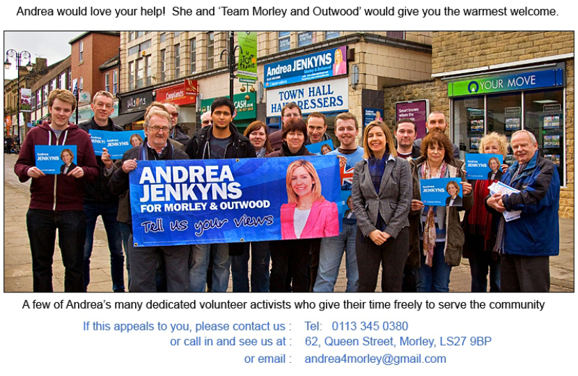 Andrea Jenkyns with some of her supporters during 2015 General Election Campaign