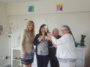 Andrea with Ardlsey House residents