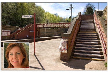 Andrea Jenkyns wants, "ticket machine, disabled access and better car parking". 