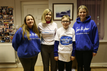 Andrea with Nicola, Caleb and Sasha